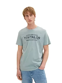 Koszulki męskie - TOM TAILOR T-shirt męski, 28129 - Light Ice Blue, M - grafika 1