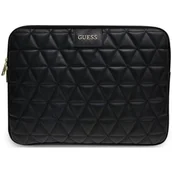 Części i akcesoria do laptopów - GUESS Guess Quilted pokrowiec etui na notebooka 13" (czarny) GUCS13QLBK - miniaturka - grafika 1