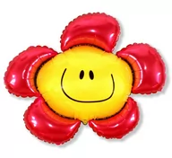 Balony i akcesoria - FLX Balon foliowy Kwiatek czerwony 94 cm 901548R - miniaturka - grafika 1