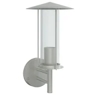 Lampy ogrodowe - vidaXL Kinkiet zewnętrzny, srebrny, stal nierdzewna - miniaturka - grafika 1
