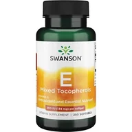 Witaminy i minerały - SWANSON Witamina E 200IU mieszanka tokotrienoli Vitamin E Mixed Tocopherols 250 kapsułek - miniaturka - grafika 1