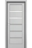 Drzwi wewnętrzne - Pol-Skone Dzwi Wewnętrzne Z Szybą Unito W3S Laminowane Platino - miniaturka - grafika 1