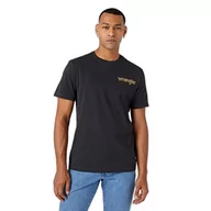 Koszulki męskie - Wrangler Męski t-shirt graficzny, Faded Black, rozm. XXL, Faded Black, XXL - miniaturka - grafika 1