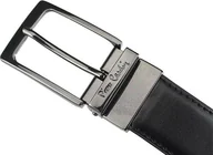 Paski - Pierre Cardin Pierre Cardin FWJX5 DOUBLE BLACK-BROWN - miniaturka - grafika 1