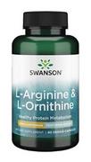 Suplementy naturalne - SWANSON AjiPure L-Arginina & L-Ornityna - (90kap) - miniaturka - grafika 1