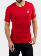 Koszulki i topy damskie - Koszulka Under Armour HG Armour Comp S/S - red/white - miniaturka - grafika 1