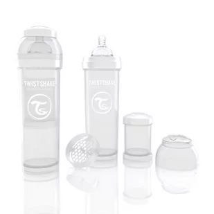 Twistshake Butelka antykolkowa, biała 330ml 7350083120182 - Butelki dla niemowląt - miniaturka - grafika 3