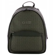 Torebki damskie - GUESS Plecak Czarny Damski Logo Wzór Elegancki Na Co Dzień Miejski - miniaturka - grafika 1