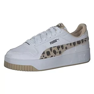 PUMA Damskie trampki Carina Street Animal White-Granola Black, 3,5 UK - Trampki damskie - miniaturka - grafika 1