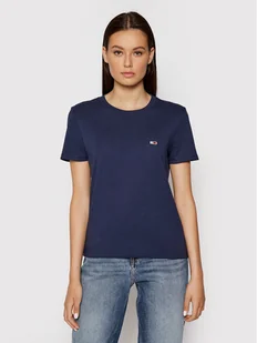 Tommy Jeans T-Shirt Tjw Jersey DW0DW09198 Granatowy Regular Fit - Koszulki i topy damskie - miniaturka - grafika 1