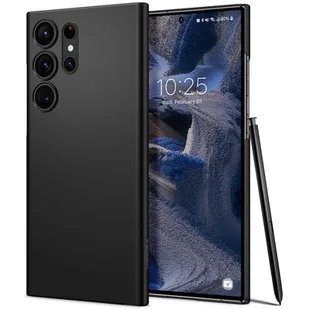 Spigen Etui AirSkin do Samsung Galaxy S23 Ultra Czarny - Etui i futerały do telefonów - miniaturka - grafika 1