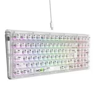 Klawiatura mechaniczna gamingowa Havit KB875L Przezroczysta - Zestawy myszka + klawiatura - miniaturka - grafika 2