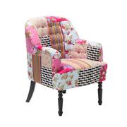 Fotele - Beliani Fotel wypoczynkowy kolorowy do salonu tapicerowany - MANDAL - miniaturka - grafika 1