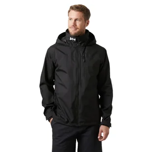 Męska kurtka żeglarska Helly Hansen Crew Hooded Jacket 2.0 black - S - Kurtki i kamizelki sportowe męskie - miniaturka - grafika 1