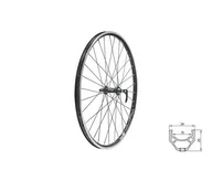 Części rowerowe - Obręcz Koło Rowerowe Kellys Draft V-Brake F 26" | Black - miniaturka - grafika 1