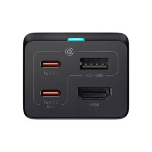 Baseus Ładowarka sieciowa GaN5 Pro 2xUSB-C + USB + HDMI, 67W (czarna) - Ładowarki do telefonów - miniaturka - grafika 2