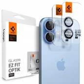 Folie ochronne do telefonów - OSŁONA APARATU SPIGEN OPTIK PRO GLAS.TR ”EZ FIT” CAMERA PROTECTOR 2-PACK IPHONE 16 / 16 PLUS / 17 BLUE - miniaturka - grafika 1