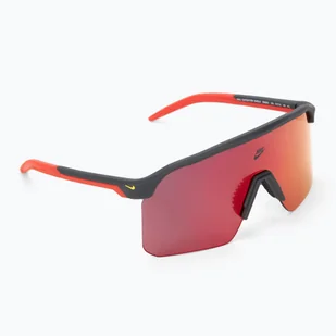 Okulary przeciwsłoneczne Nike Expedition Shield matte dark smoke grey/ red mirror WYSYŁKA W 24H 30 DNI NA ZWROT - Okulary przeciwsłoneczne - miniaturka - grafika 1
