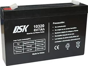 DSK 10320 - Akumulator do piombo AGM ricaricabile sigillata 6V 7Ah. Idealny do samochodów i motocykli elektrycznych dla dzieci, skuterów, systemów UPS, systemów bezpieczeństwa - Akumulatory motocyklowe - miniaturka - grafika 1