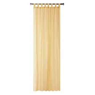 Firana z patkami DIANA 140 x 245 cm musztardowa - Firany - miniaturka - grafika 1