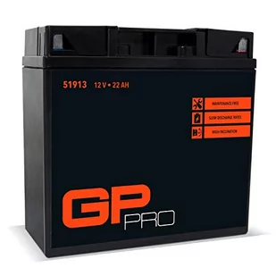 GP-PRO G19 12 V 22 Ah akumulator żelowy (DIN 51913) (nie wymaga konserwacji i zamknięta), akumulator motocyklowy do m.in. BMW R850 R1100 R1150 GS K1200 - Akumulatory motocyklowe - miniaturka - grafika 1
