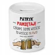Skarbonki - Skarbonka Dla Patryka na Urodziny Idealny Prezent z Nadrukiem ze Zdjęciem - miniaturka - grafika 1