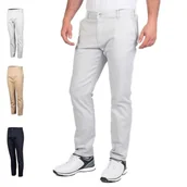 Spodenki męskie - Island GREEN Golf męskie spodnie chinosy stretch zwężane spodnie golfowe - miniaturka - grafika 1