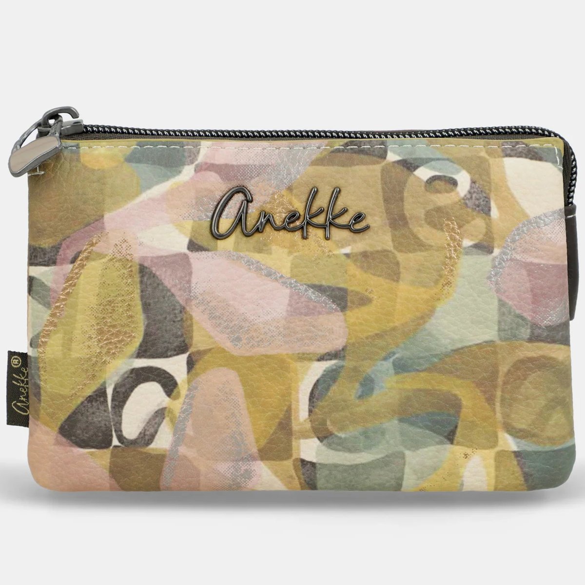 Portfel Damski ANEKKE Średni Kompaktowy Portmonetka Multikolor 42729-015 Kolorowy