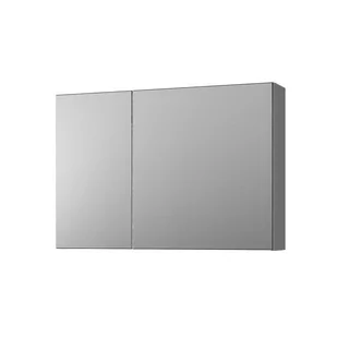 Szafka łazienkowa wisząca z lustrem Krofam Arco 80 cm grafit mat 149-0117 - Szafki łazienkowe - miniaturka - grafika 1