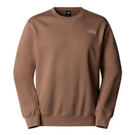 Bluzy męskie - Bluza The North Face Essential Relaxed Crew 0A89ET6IH1 - brązowa - miniaturka - grafika 1