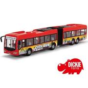 Samochody i pojazdy dla dzieci - Dickie Przegubowy Autobus City Express 46cm czerwony 3748001_CZER - miniaturka - grafika 1