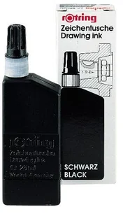 Rotring Tusz czarny ROTRING RG591017 23ml. S0194660 - Akcesoria kreślarskie - miniaturka - grafika 2