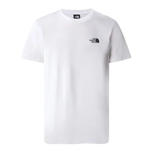 Koszulka The North Face Simple Dome 0A87NGFN41 - biała - Koszulki męskie - miniaturka - grafika 1