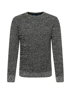 Swetry męskie - BLEND Sweter męski, 194007/czarny, XXL - grafika 1