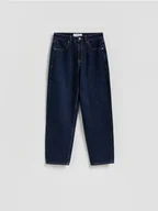 Spodnie damskie - Reserved - Jeansy mom fit - granatowy - miniaturka - grafika 1