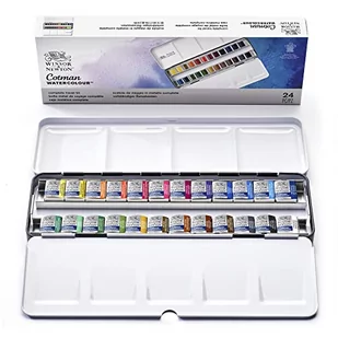 Winsor & Newton Cotman Metal Sketch Box zestaw farb akwarelowych - Farby i media malarskie - miniaturka - grafika 1