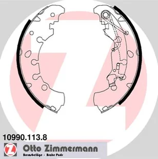 Szczęki hamulcowe ZIMMERMANN 10990.113.8 1605458 - Szczęki hamulcowe - miniaturka - grafika 1