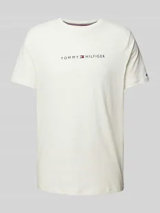 T-shirt z nadrukiem z logo - Koszulki męskie - miniaturka - grafika 1