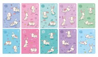 Zeszyty szkolne - Zeszyt A5 32K Kratka Cute Dogs Pakiet 10Szt. - miniaturka - grafika 1