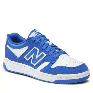 Buty dla dziewczynek - Sneakersy New Balance GSB480WH Niebieski - grafika 1