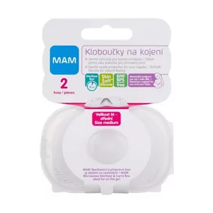 MAM Nipple Shields M wkładki do biustonosza 2 szt dla kobiet - Akcesoria do karmienia - miniaturka - grafika 1