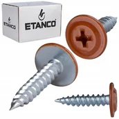 Wkręty - Wkręty podkładkowe Etanco do stali, zszywka 4,2x19mm, RAL8004 GM-S 250szt. - miniaturka - grafika 1