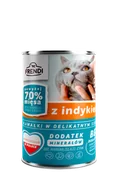 Mokra karma dla kotów - Frendi kawałki w delikatnym sosie z indykiem 400g - miniaturka - grafika 1
