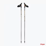 Kije trekkingowe - Kije Nordic Walking Fizan Runner 40% Carbon BLACK-GOLD - miniaturka - grafika 1