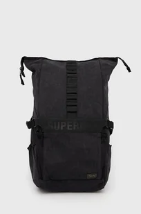 Superdry plecak damski kolor czarny duży gładki - Plecaki - miniaturka - grafika 1