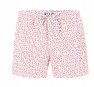 Kąpielówki męskie - Pepe Jeans Kąpielówki Strukturalne z Wiązaniem Różowe XL Kwa - miniaturka - grafika 1