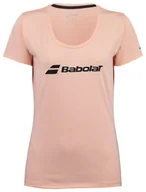 Koszulki sportowe damskie - Koszulka damska Babolat  Exercise Babolat Tee Tropical Peach L - miniaturka - grafika 1