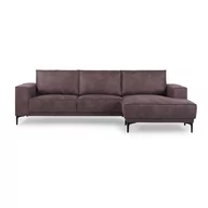 Narożniki - Czekoladowy narożnik z imitacji skóry Scandic Copenhagen, prawostronny - miniaturka - grafika 1