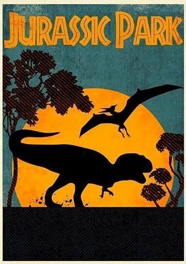 PODKŁADKA POD MYSZ Nadruk 22x18 cm Jurassic Park Dinozaury Tekst Prezent