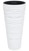Donice - Elior Biała nowoczesna donica do ogrodu L4-H69 - miniaturka - grafika 1